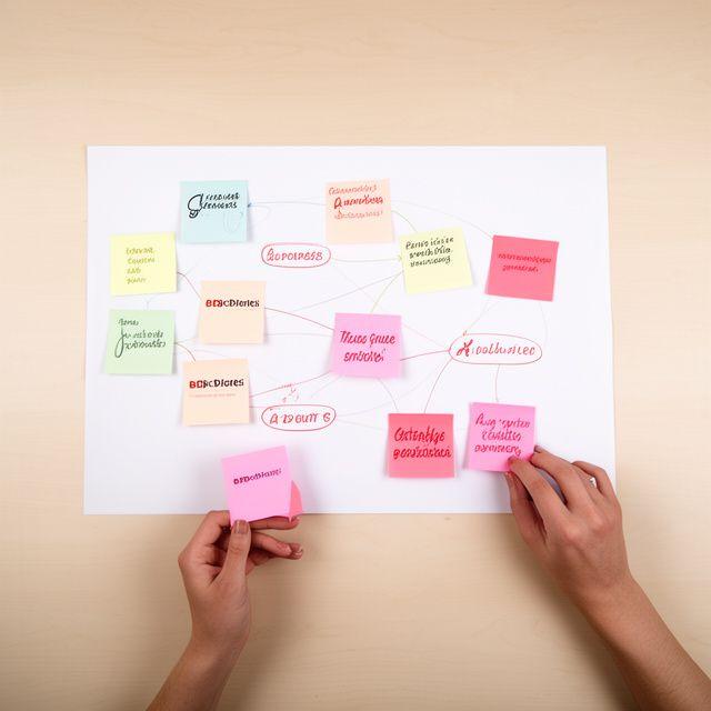 Team mapping a strategy on a digital board