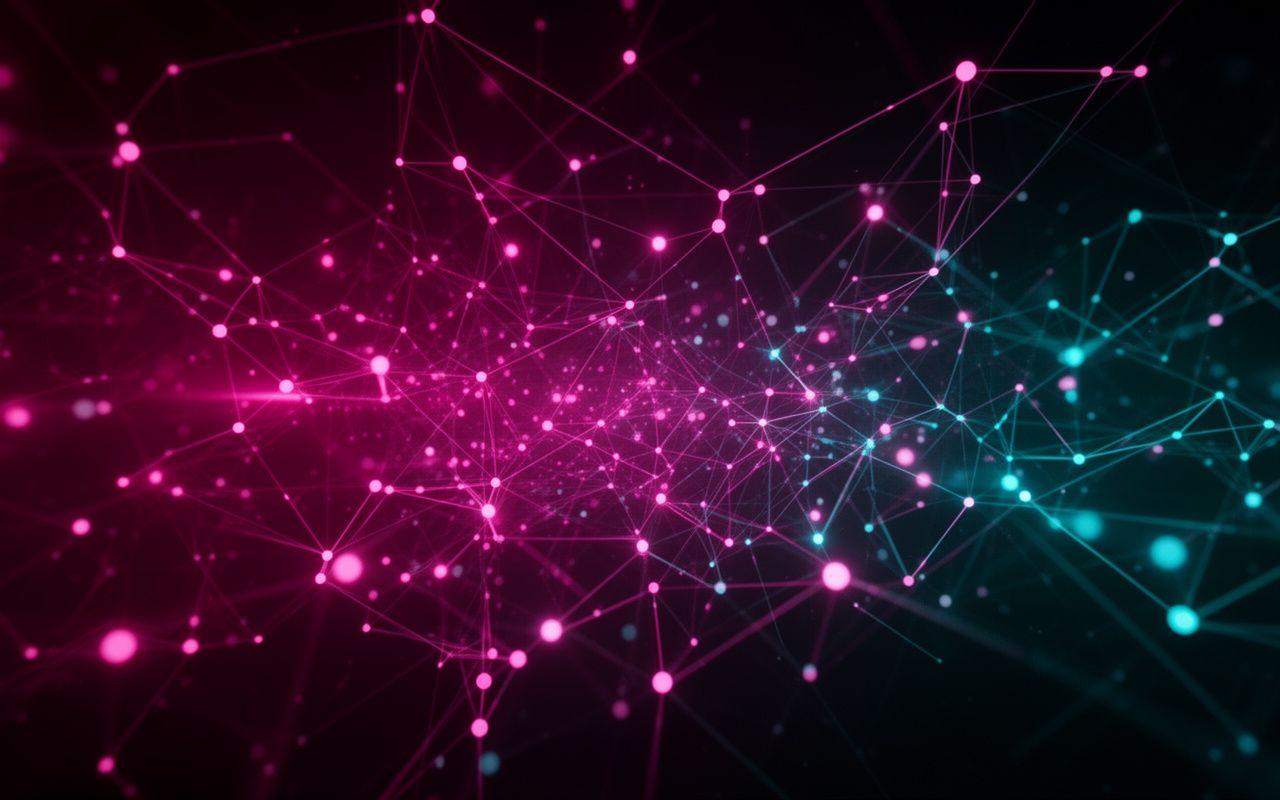 Futuristic abstract network background